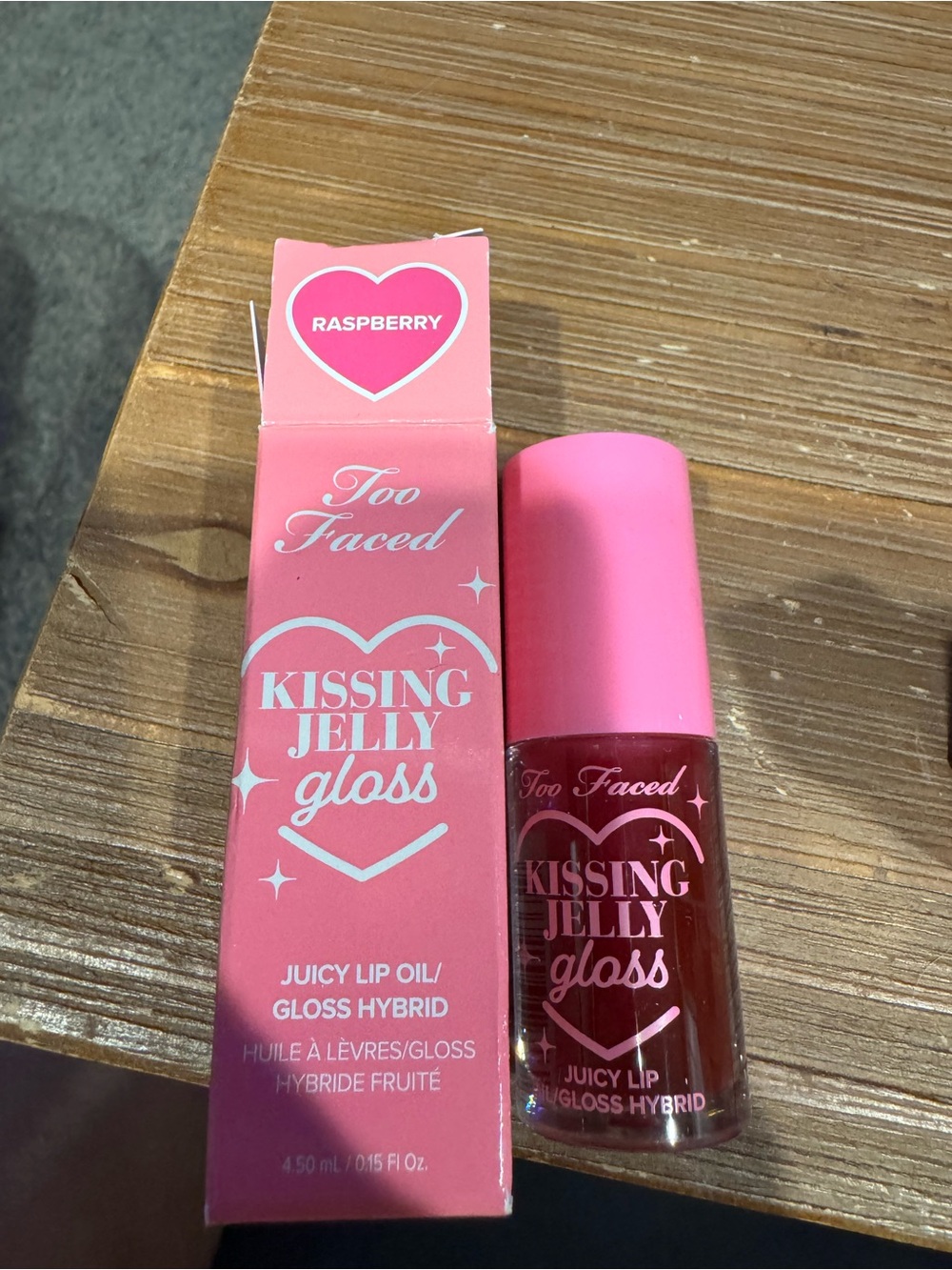Too Faced Kissing Jelly Lip Gloss – Juicy Raspberry